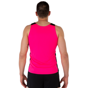 Run Wales Men's Running Vest - Pink - Sole Mate