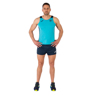 Run Wales Men's Running Vest - Turquoise & Navy - Sole Mate