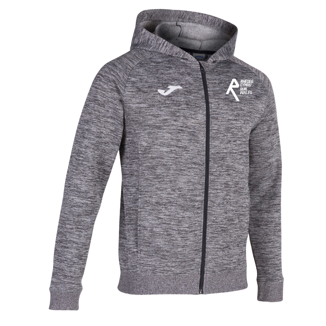 Run Wales Unisex Zip Up Hoodie - Grey - Sole Mate