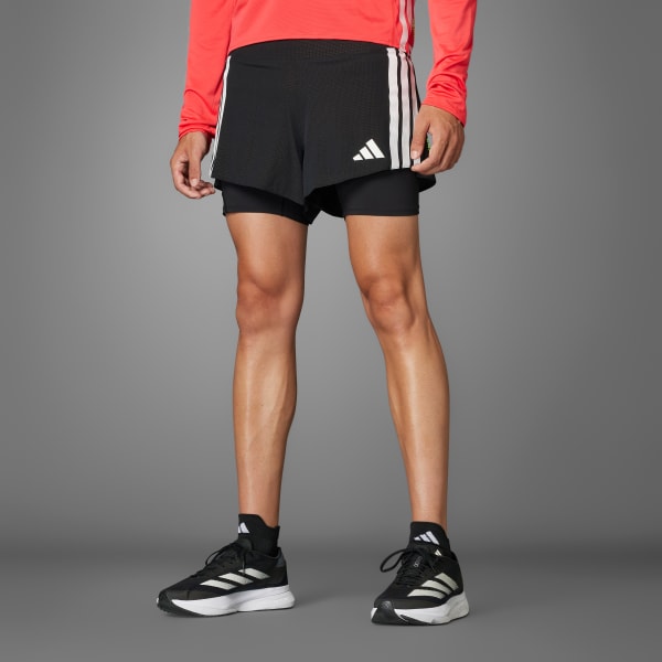 Adidas Adizero 2-in-1 Gel Pocket Men's Running Shorts