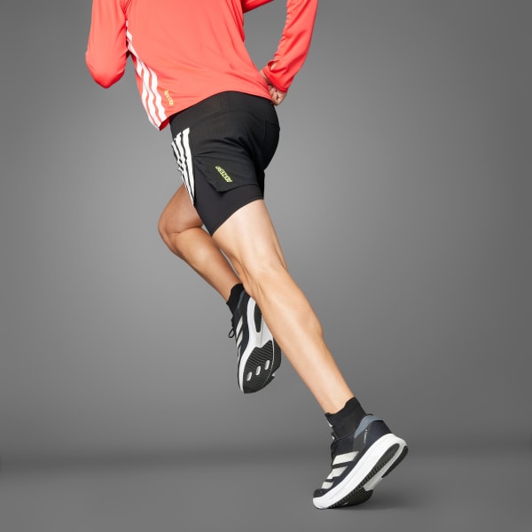 Adidas Adizero 2-in-1 Gel Pocket Men's Running Shorts