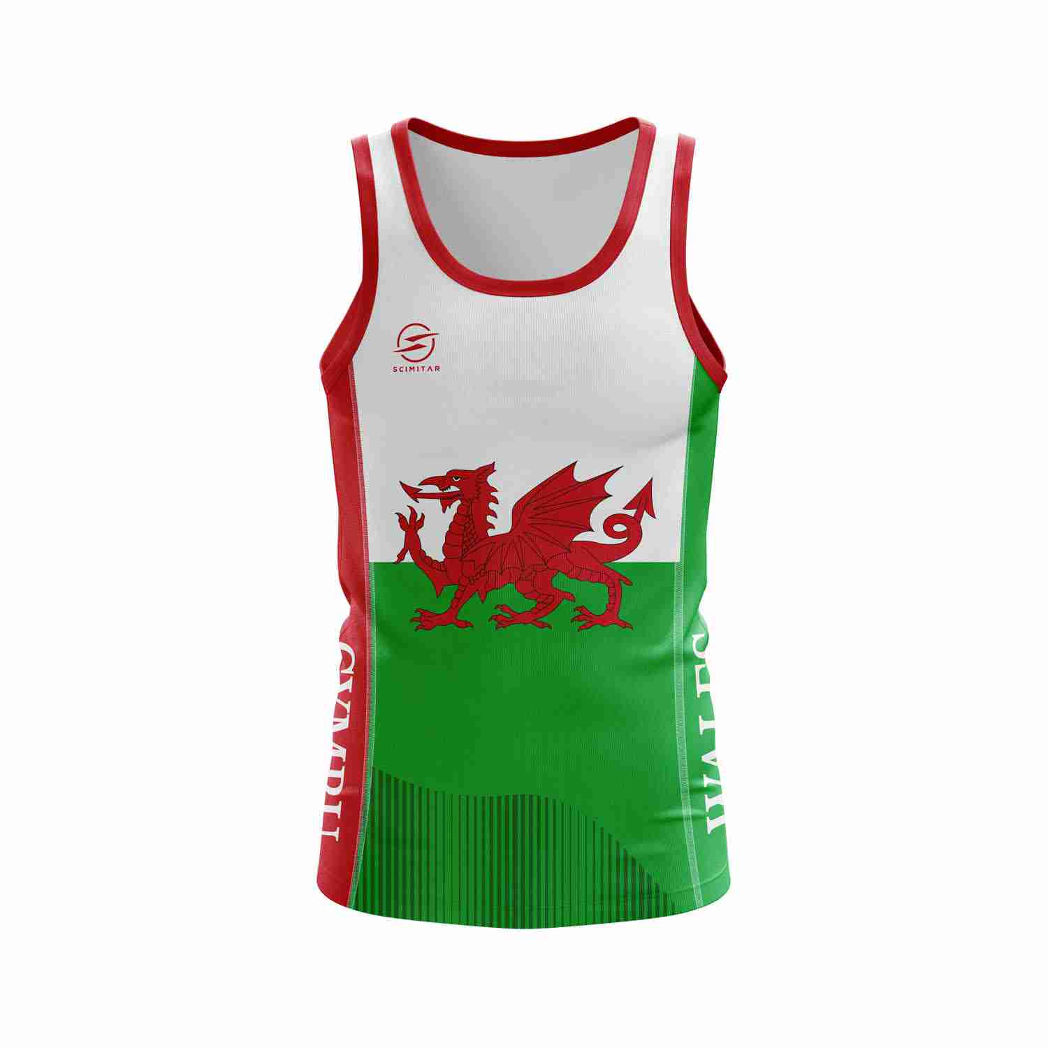 Scimitar Welsh Flag Running Vest